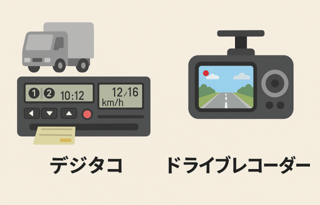 デジタコとドライブレコーダーの違いとは？