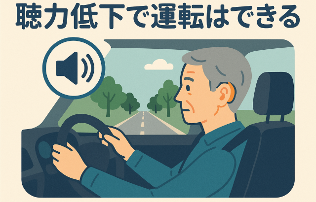 聴力低下で運転はできる？補聴器の活用と安全運転への配慮