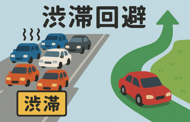 渋滞回避のルート検索の方法とは？