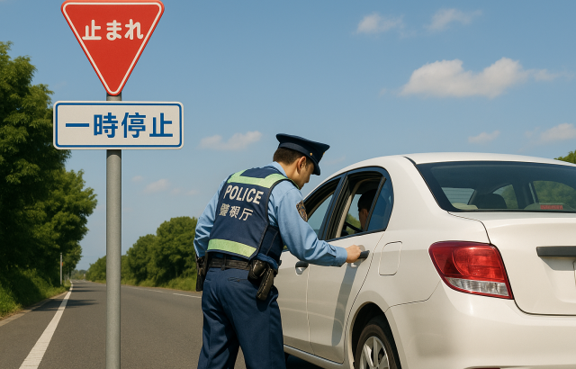一時停止違反の実態とは？取締りのポイント